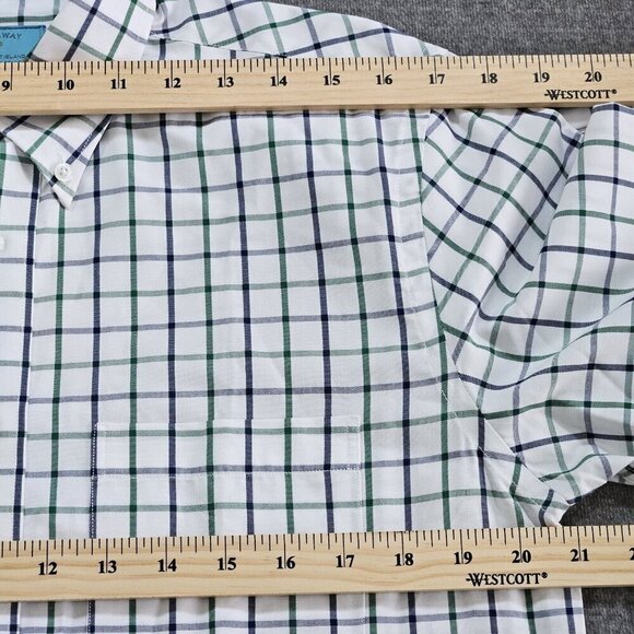 Shirt Mens S Plaid Lot of 2 Tartan Windowpane Long Sleeve Button Down Shirt Hip - Picture 11 of 16